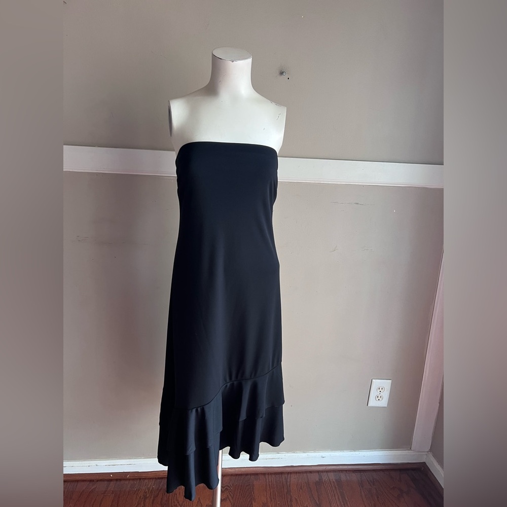 New York & Company Black Strapless Dress